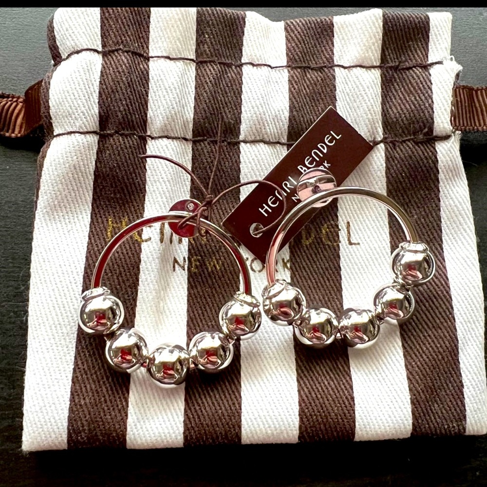 NWT Henri Bendel Mini Sphere Stud Earrings